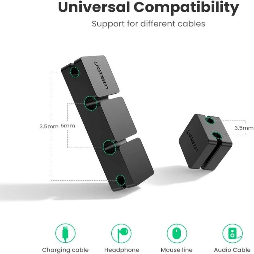 UGREEN LP208 70585 Organizador de Cables 6 Ranuras