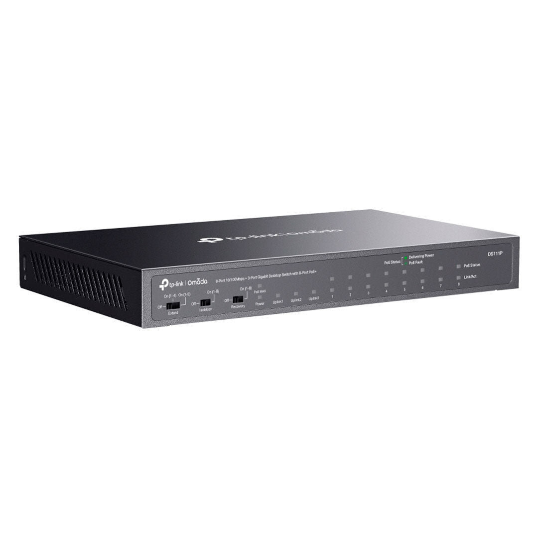 TP-LINK DS111P Switch Omada PoE 8 Puertos 10/100 3P Gigabit