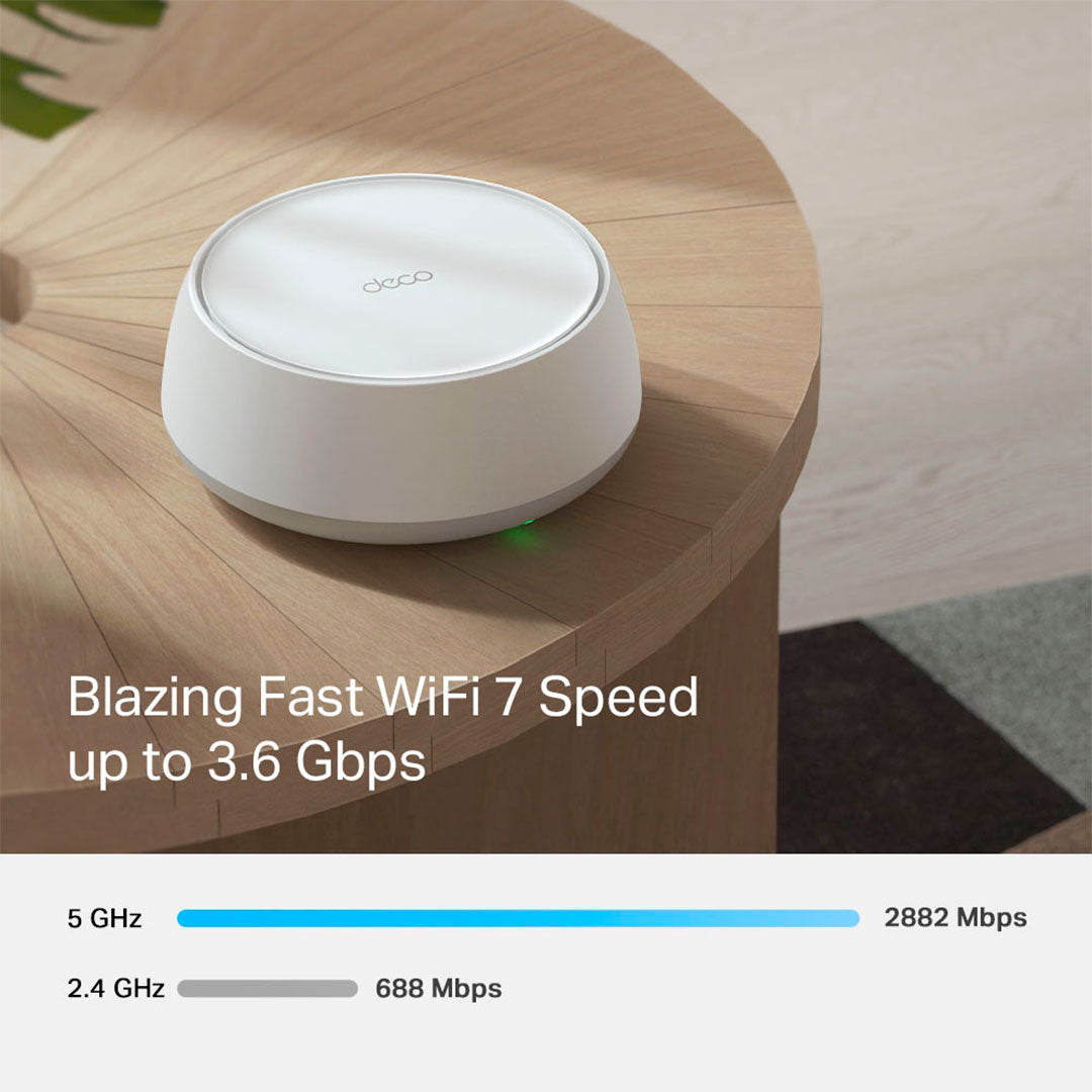 TP-LINK DECO BE25 3-Pack Router Mesh WiFi7 BE5000 doble banda