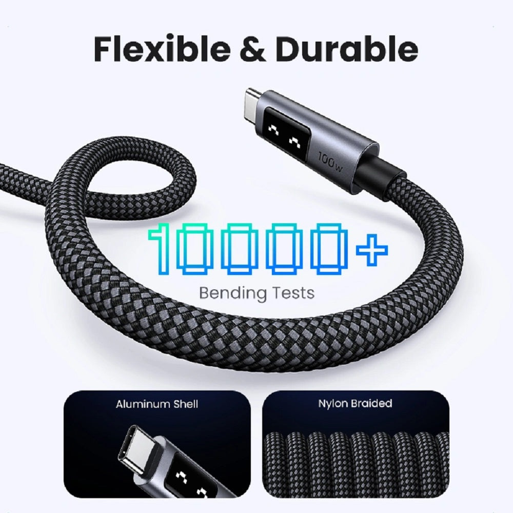 UGREEN L509 35512 Cable de Carga Rápida USB-C a USB-C-PD 100W 2m