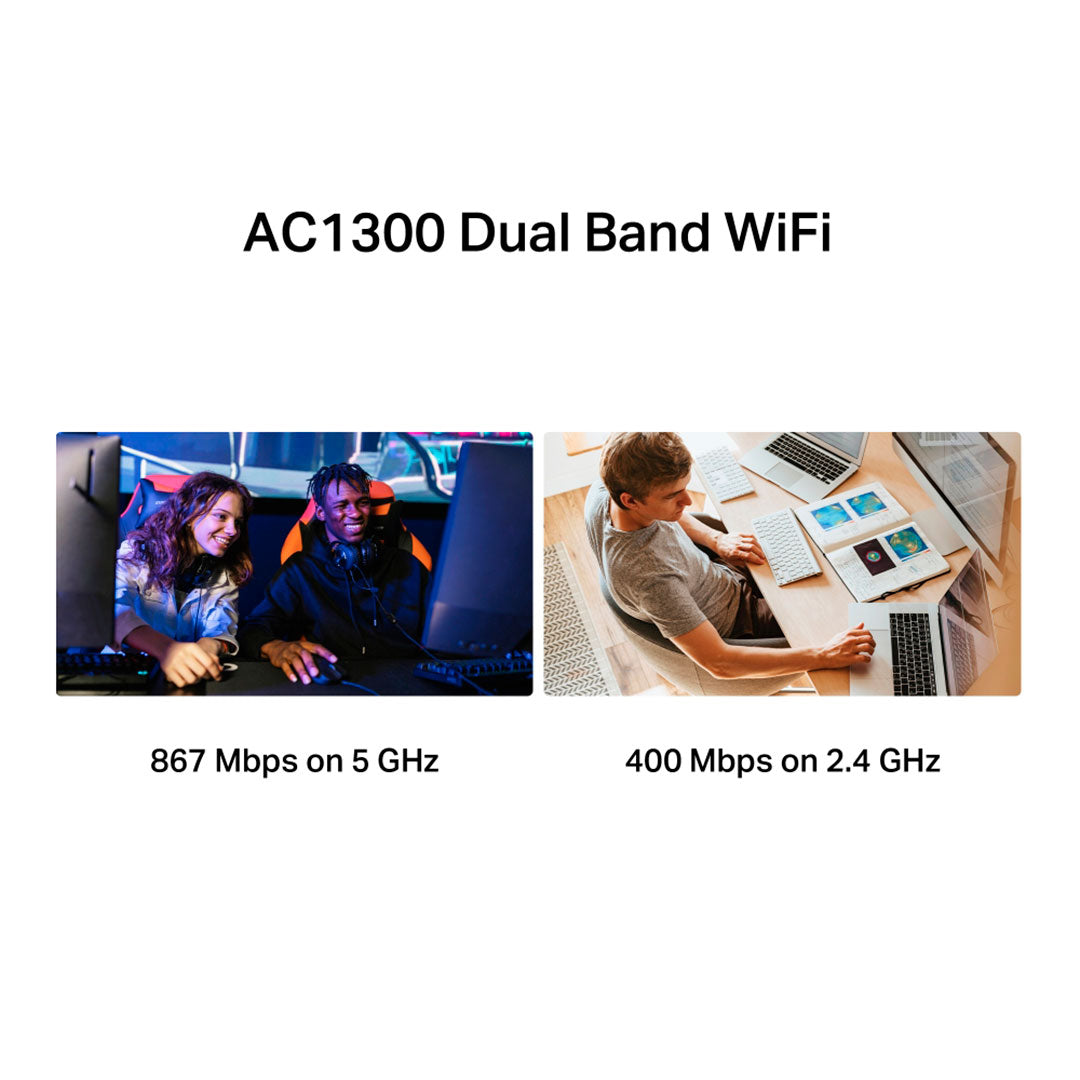 MERCUSYS MA30H Adaptador USB WiFi Doble Banda AC1300