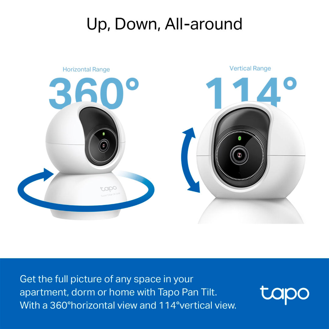 TP-LINK Tapo C230 Cámara de Seguridad WIFI 5MP 3K 360° PT