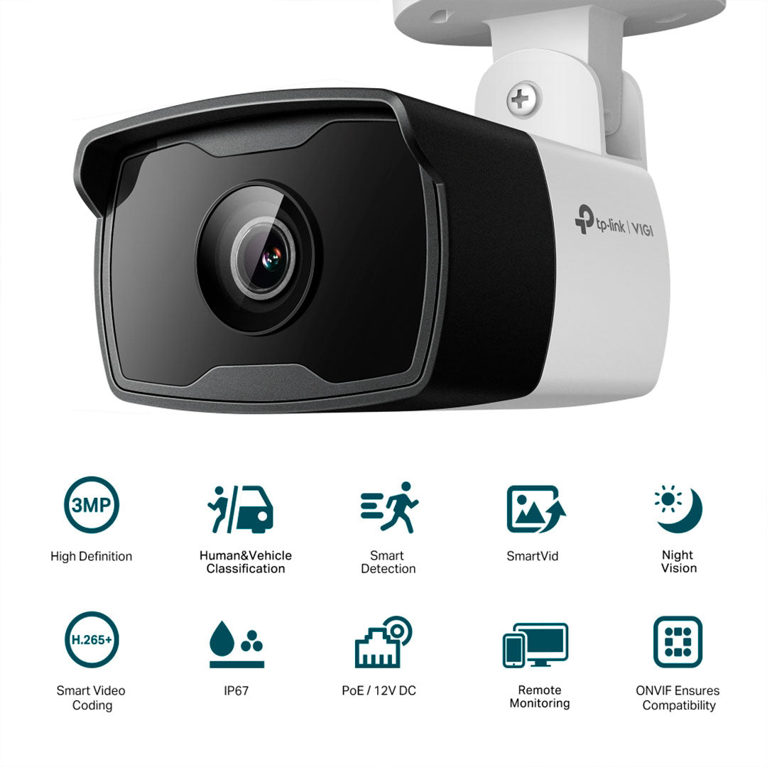 TP-LINK VIGI C330I 2.8mm Cámara de Seguridad IP PoE 3MP