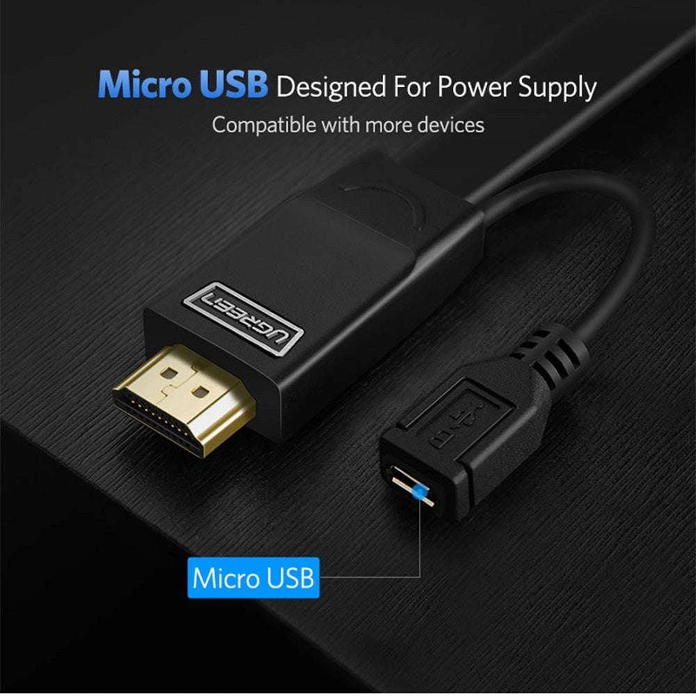 UGREEN MM101 30449 Cable Adaptador HDMI a VGA 1.5m