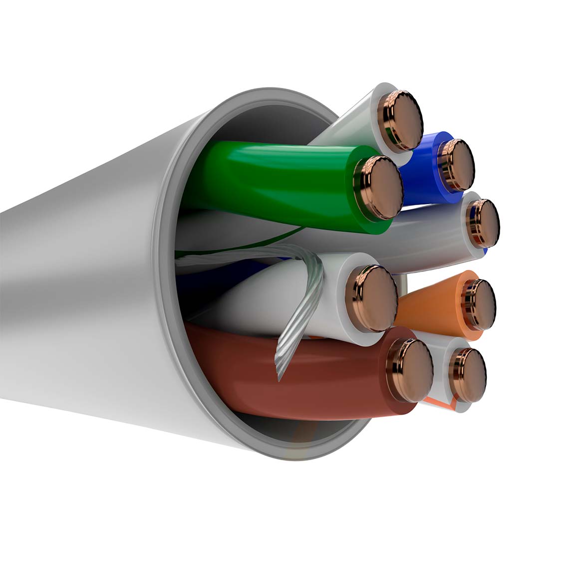 NEXXT SOLUTIONS AB356NXT36 Cable de Red Cat6 U/UTP 24AWC CMR Gris