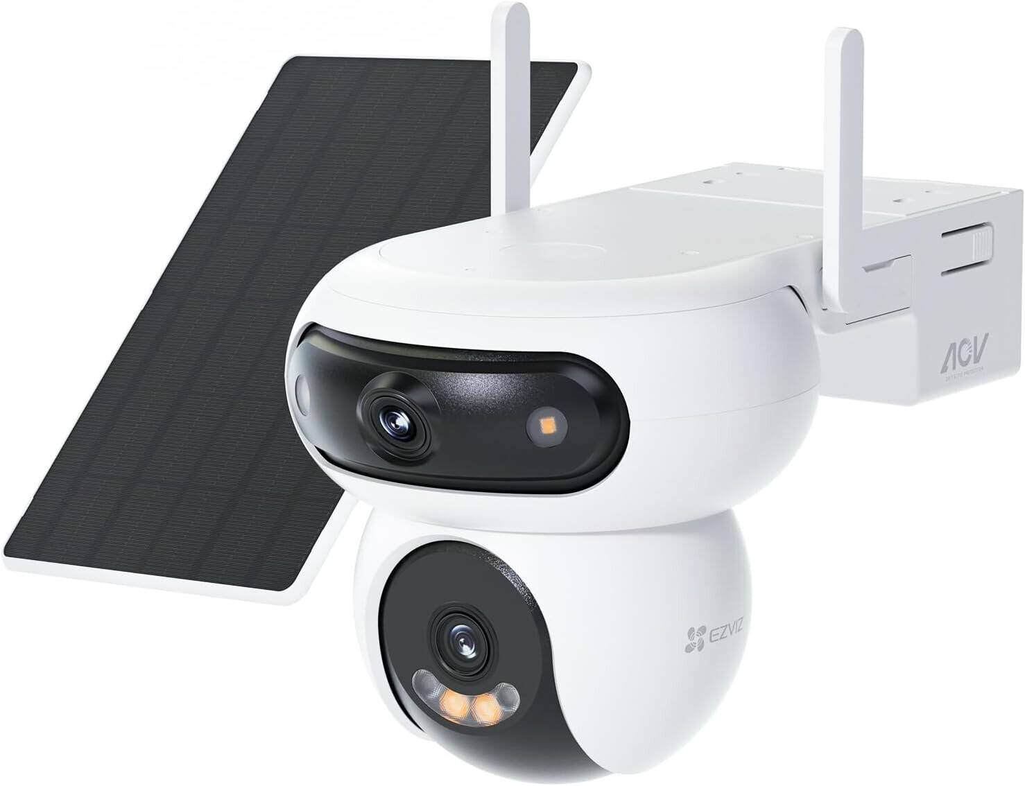 EZVIZ HB90 Dual KIT Cámara de Seguridad WIFI 2K+ 4MP+4MP Con Panel Solar