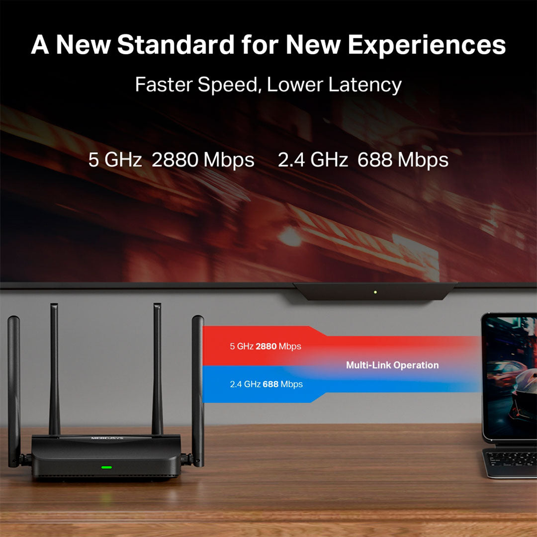 MERCUSYS MR25BE Router WiFi 7 Doble Banda BE3600