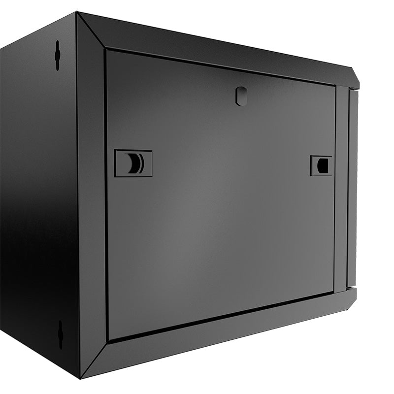 NEXXT SOLUTIONS NEC-F9U66B Gabinete de Pared Fijo y Completo Ensamblado 9U 132lb/60kg 600mm