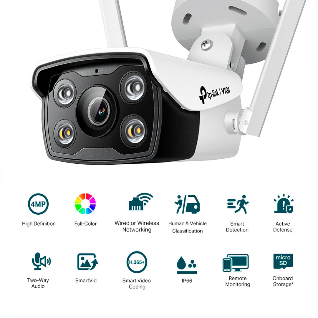 TP-LINK VIGI C340-W Cámara de Seguridad WIFI 4MP 2K+ 4mm