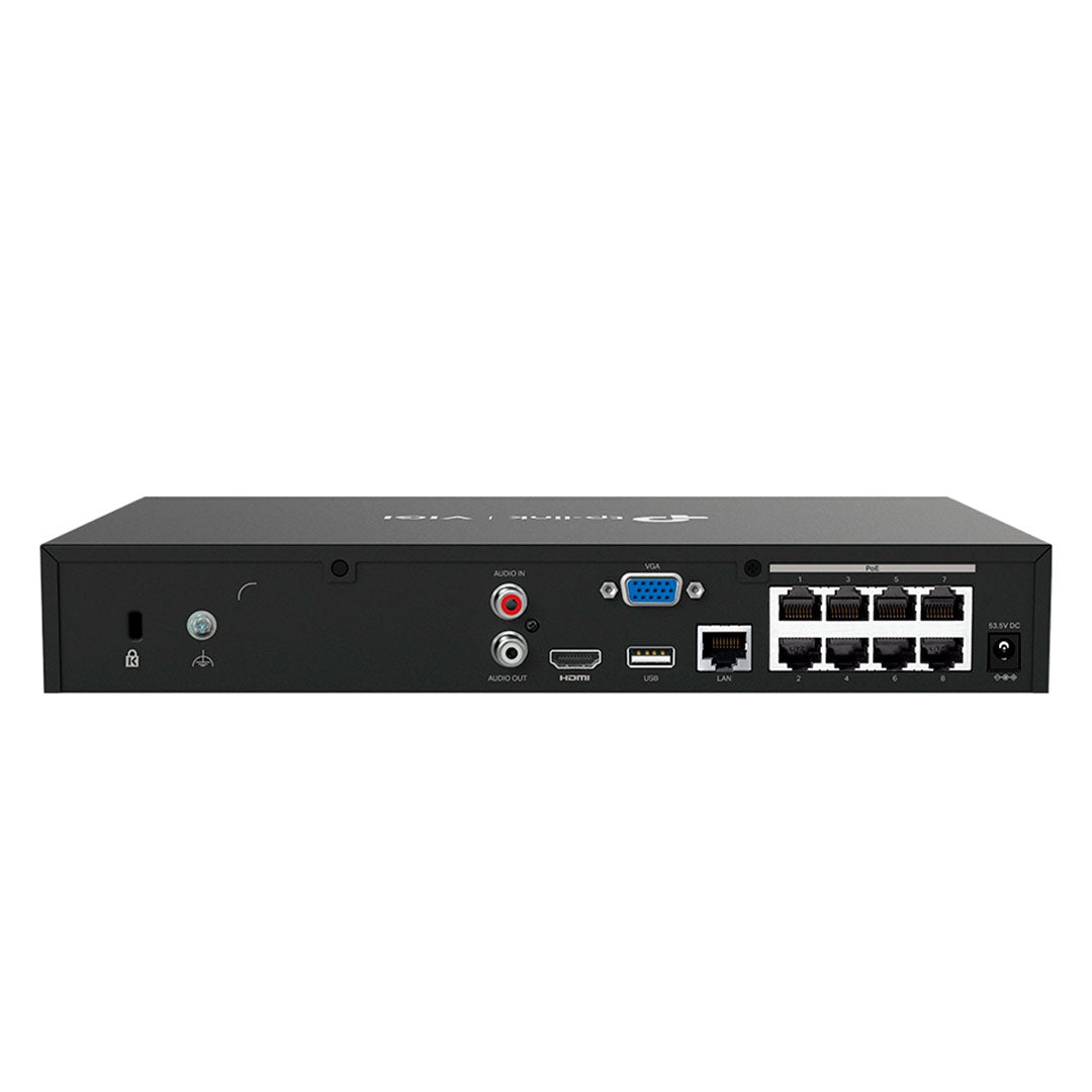 TP-LINK VIGI NVR1008H-8MP Grabador de Vídeo NVR 8 Canales 8MP PoE+ 113W
