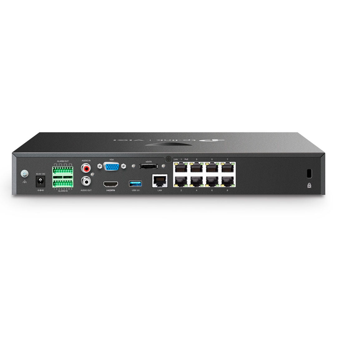 TP-LINK VIGI NVR2008H-8MP Grabador de Vídeo NVR 8 Canales PoE+ HDMI 4K