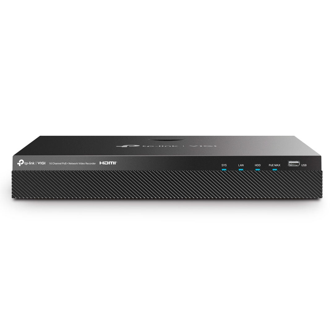TP-LINK VIGI NVR2016H-16MP-4TB Grabador de Vídeo NVR 16 Canales PoE+ 4K HDD 4TB