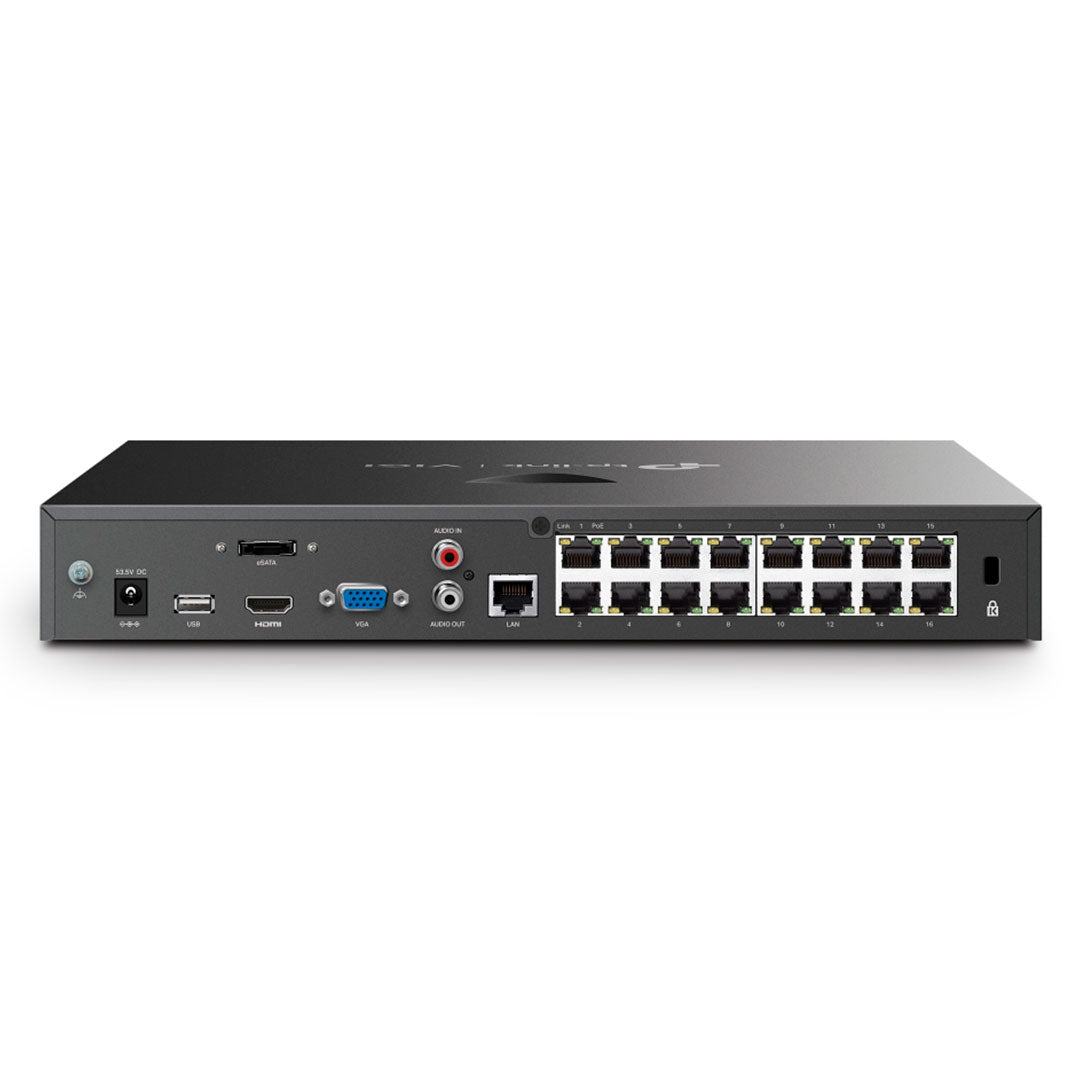 TP-LINK VIGI NVR2016H-16P Grabador de Vídeo NVR 16 Canales PoE+ 4K 2HDD